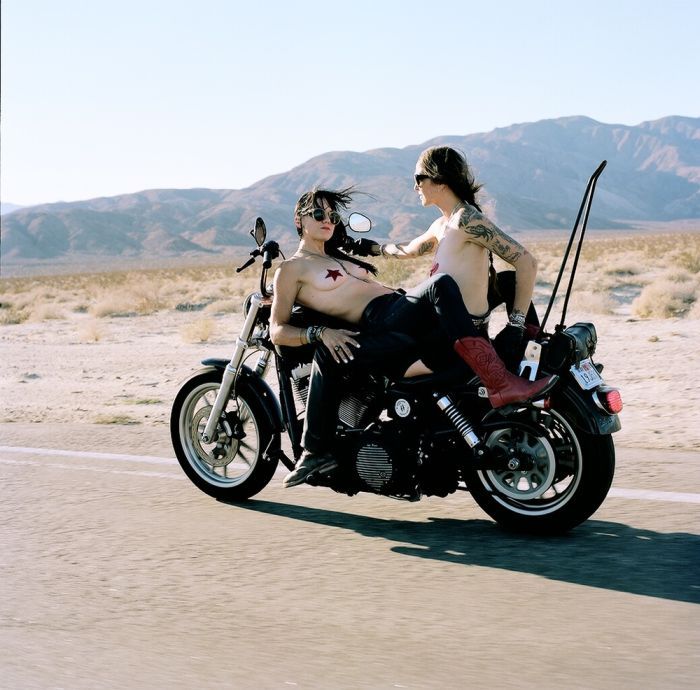 Girls on a motorcycle in Moradabad